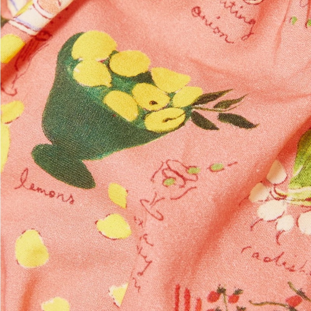 Rhode Jodie Shirred Printed Cotton-Poplin Top - Picture 2 of 10